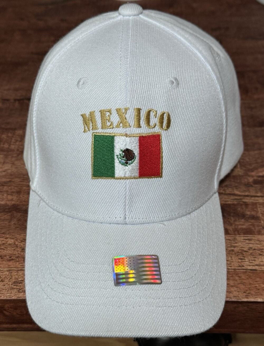 Mexico flag embroidered dad hat, National flag embroidered baseball cap